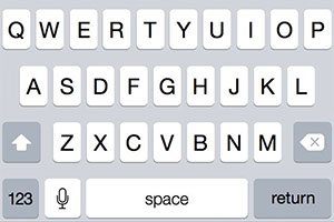 iOS 7 iPhone Keyboard Download for Sketch
